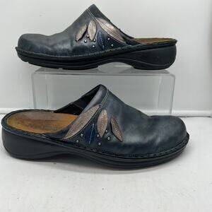 Naot Shoes Women 42 US 11-11.5 Anise Mule Clogs Leather Slip On Round Toe Casual